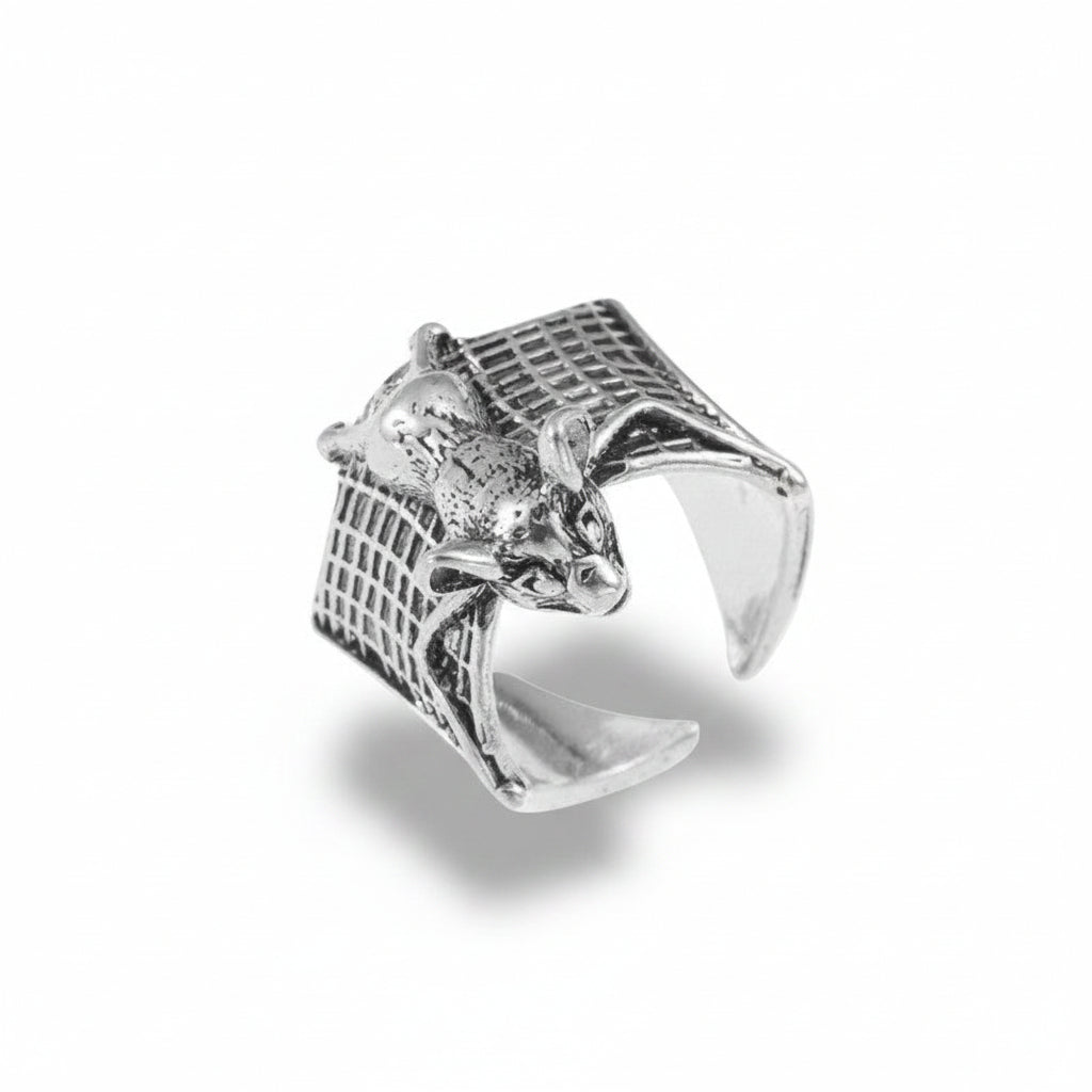 Bat Ladder Adjustable Ring — Zinc Alloy