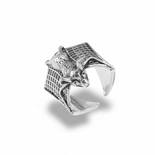 Bat Ladder Adjustable Ring — Zinc Alloy