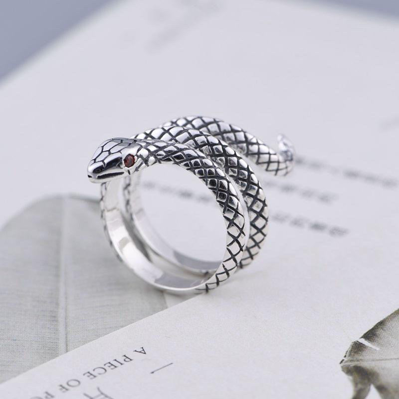 Coiled Snake Adjustable Ring