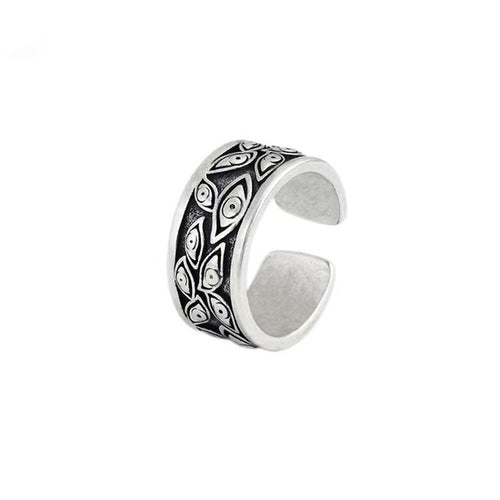 Eye Motif Adjustable Ring