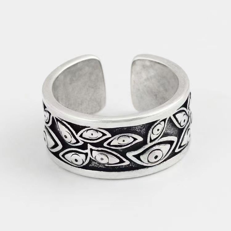 Eye Motif Adjustable Ring