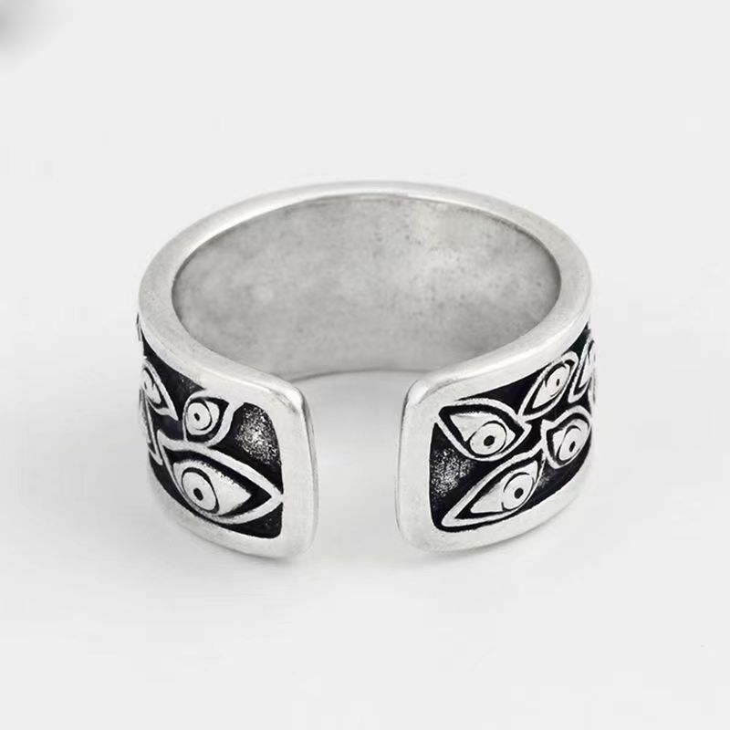 Eye Motif Adjustable Ring