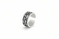 Eye Motif Adjustable Ring — Zinc Alloy