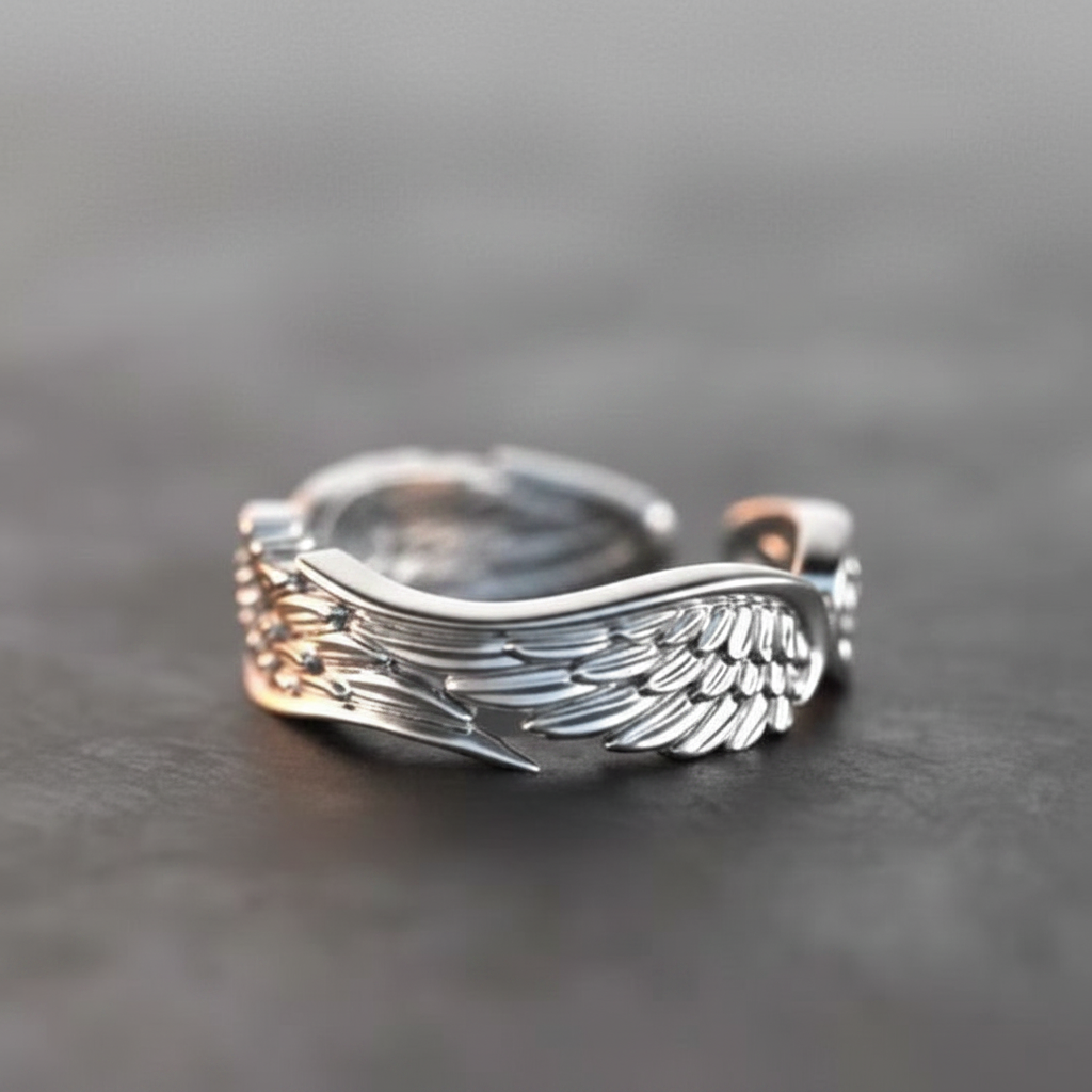 Feather Wings Adjustable Ring