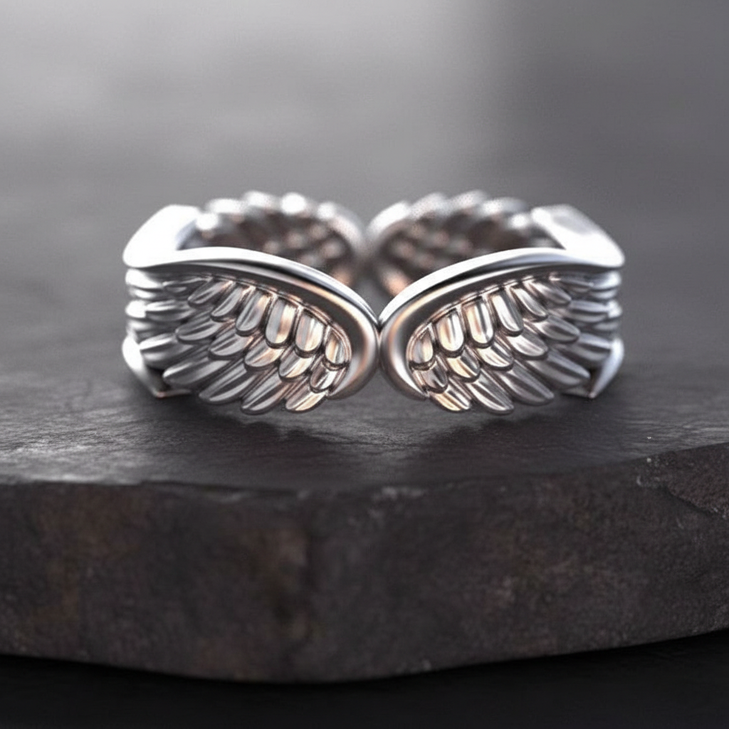 Feather Wings Adjustable Ring
