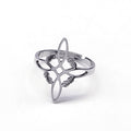 Filigree Cross Open Ring