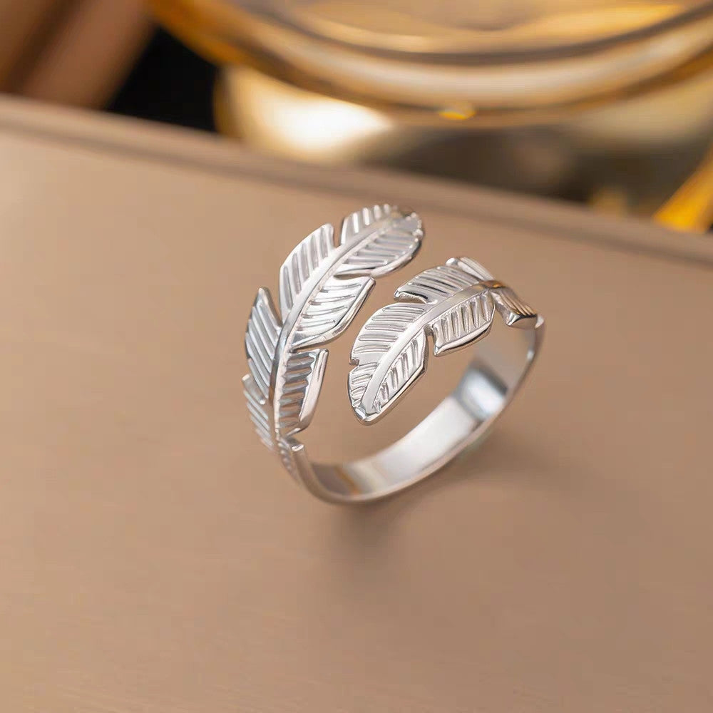 Leaf Wrap Adjustable Ring