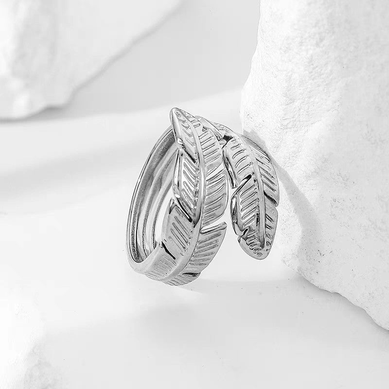Leaf Wrap Adjustable Ring