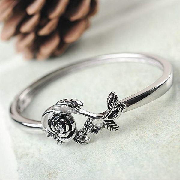 Oxidized Rose Vine Ring