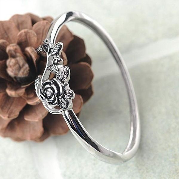 Oxidized Rose Vine Ring