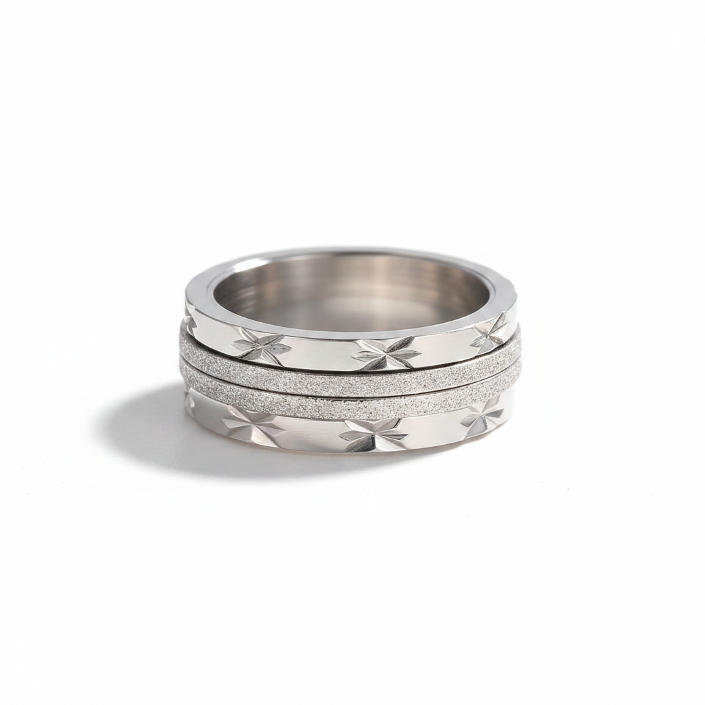 Sparkle Star Band Ring