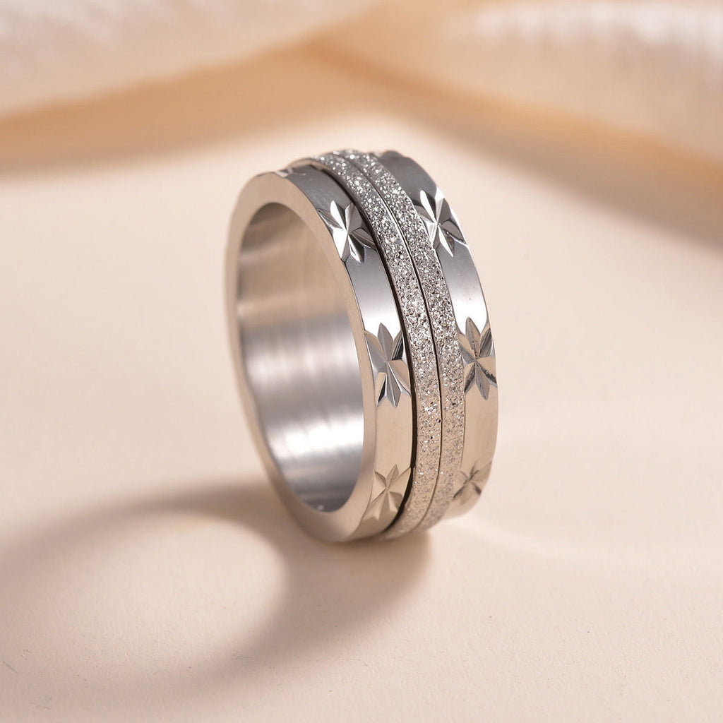 Sparkle Star Band Ring